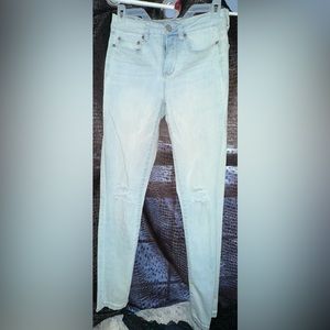 Aeropostale jeans size 0, light blue skinny jeans.